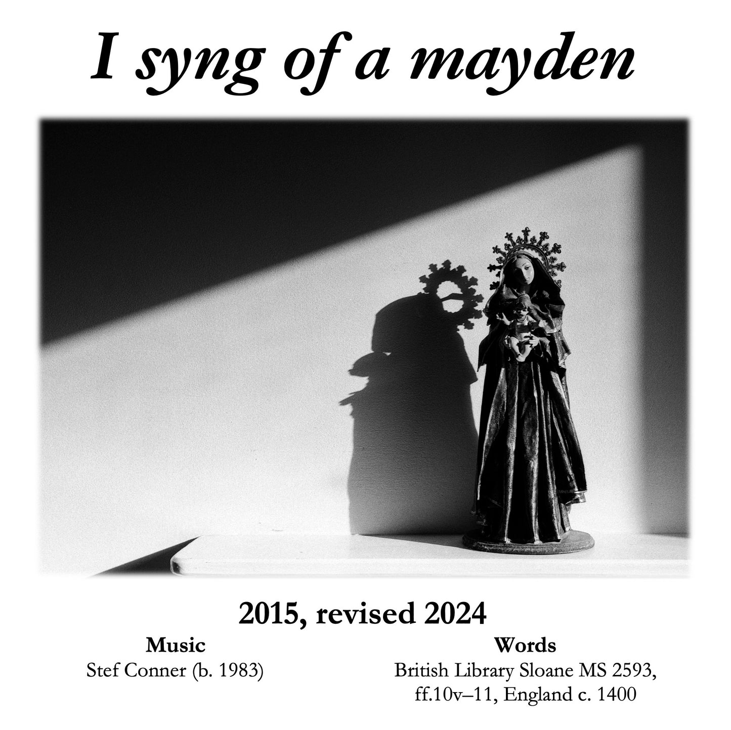 I syng of a mayden, performance materials + license