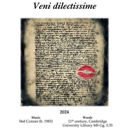 Veni dilectissime, performance materials + license